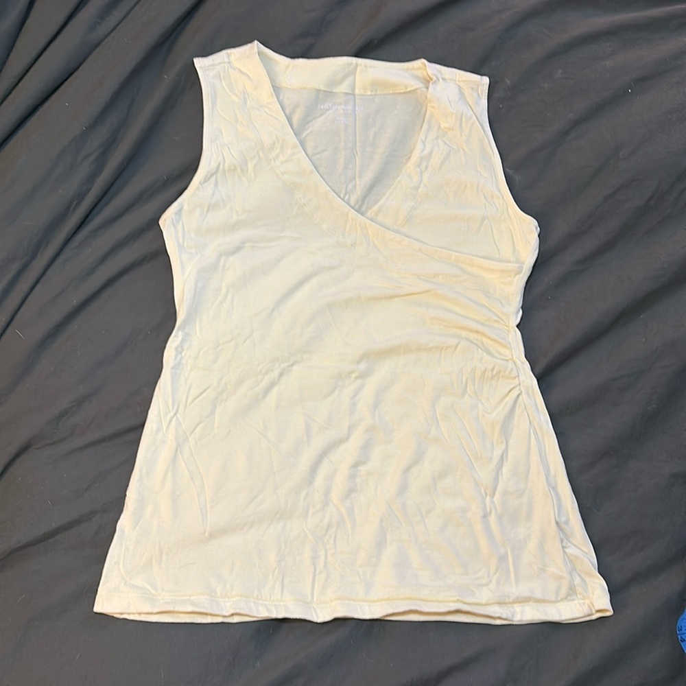 Soft surroundings sleevelesss wrap top